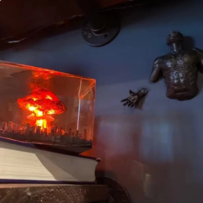 Nuclear Explosion Bomb Mushroom Cloud Lamp